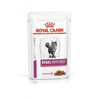 ROYAL CANIN Renal With Beef 12x85g Royal Canin weterynaria