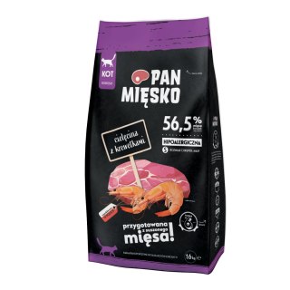 PAN MIĘSKO Cielęcina z krewetkami S 1,6kg dla kota PAN MI�SKO