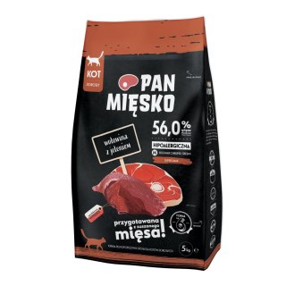 PAN MIĘSKO Wołowina z jeleniem M 5kg dla kota PAN MI�SKO