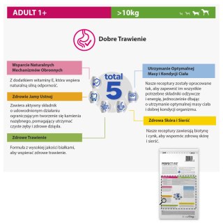 Perfect Fit™ - sucha karma pełnoporcjowa dla dorosłych psów średnich i dużych ras, bogata w kurczaka 6kg Perfect Fit