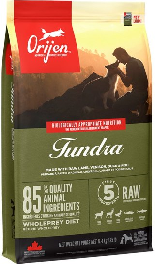 Tundra Select Dog 11,4 kg - biologicznie odpowiednia karma dla psów w każdym wieku Orijen