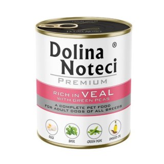 Dolina Noteci Premium Bogata W Cielęcinę Z Zielonym Groszkiem Karma Dla Psa 800g Dolina Noteci