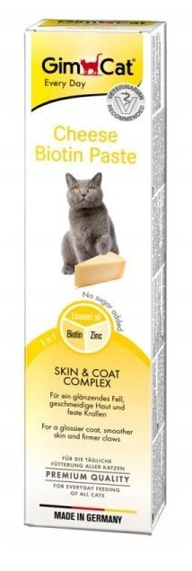 Gimcat Pasta Z Biotyną I Serem Dla Kota 50g Gimborn