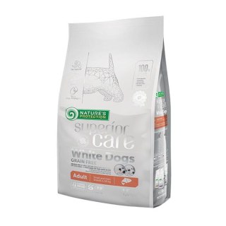 Natures Protection Superior Care White Dogs Grain Free Salmon Adult Small Breeds Karma Dla Psa 1.5kg Nature's Protection