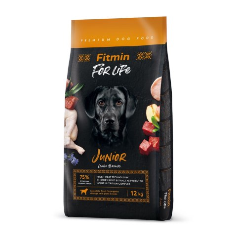 FITMIN For Life Junior Large Breeds Dla Psów Dużych Ras 12 Kg Fitmin
