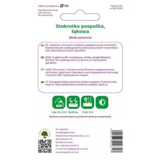 Stokrotka pospolita łąkowa biała - nasiona W.Legutko