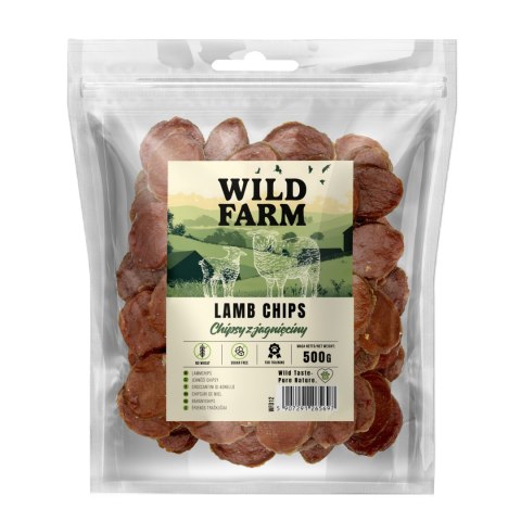WILD FARM Chipsy Z Jagnięciny Przysmak Dla Psa 500G Wild Farm