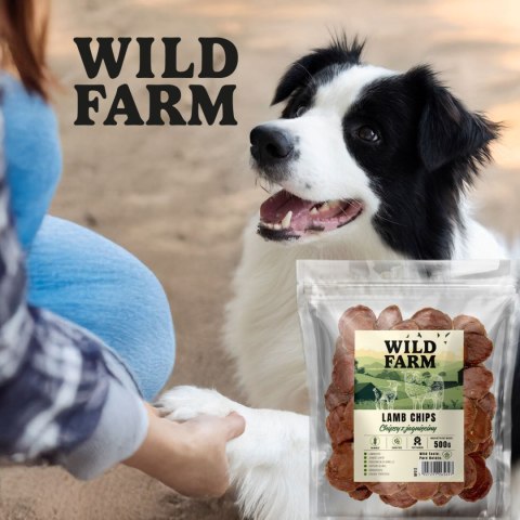 WILD FARM Chipsy Z Jagnięciny Przysmak Dla Psa 500G Wild Farm
