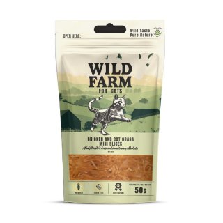 WILD FARM Fileciki Mięsne Dla Kota Kurczak I Trawa 50g Wild Farm