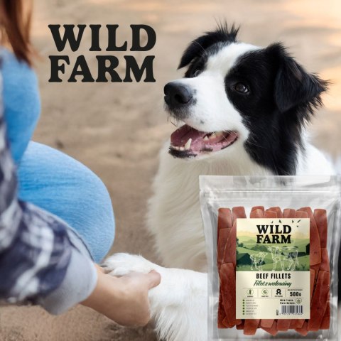 WILD FARM Filet Z Wołowiny Przysmak Dla Psa 500G Wild Farm