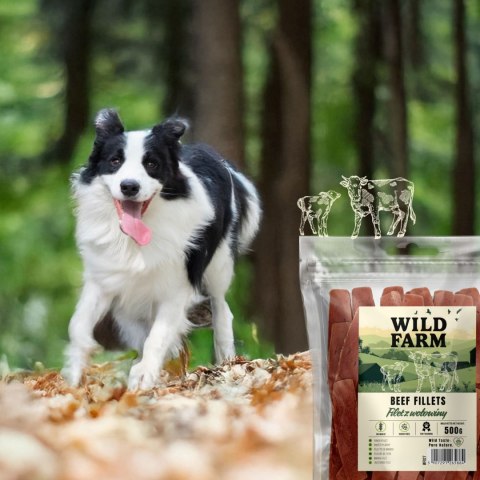 WILD FARM Filet Z Wołowiny Przysmak Dla Psa 500G Wild Farm