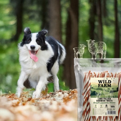 WILD FARM Kanapka Z Jagnięciną I Dorszem Przysmak Dla Psa 500G Wild Farm