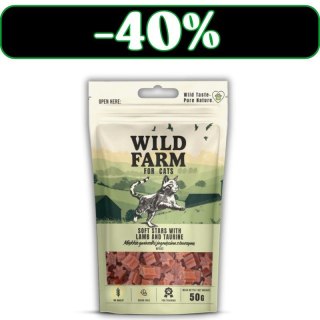WILD FARM gwiazdki jagnięcina z tauryną 50g przysmak dla kota Wild Farm