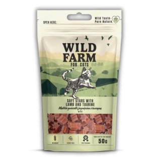 WILD FARM gwiazdki jagnięcina z tauryną 50g przysmak dla kota Wild Farm