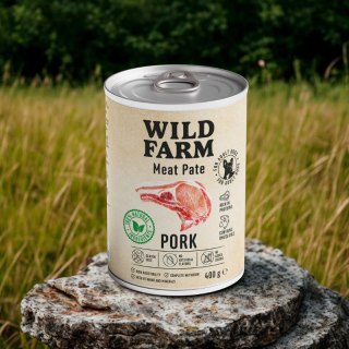 Wild Farm Pate Karma Mokra Dla Psów Wieprzowina 400g Wild Farm