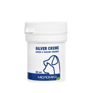 Micromed Vet Silver Creme, Krem z Jonami Srebra 50ml - Antybakteryjny i Regenerujący Krem dla Zwierząt Micromed
