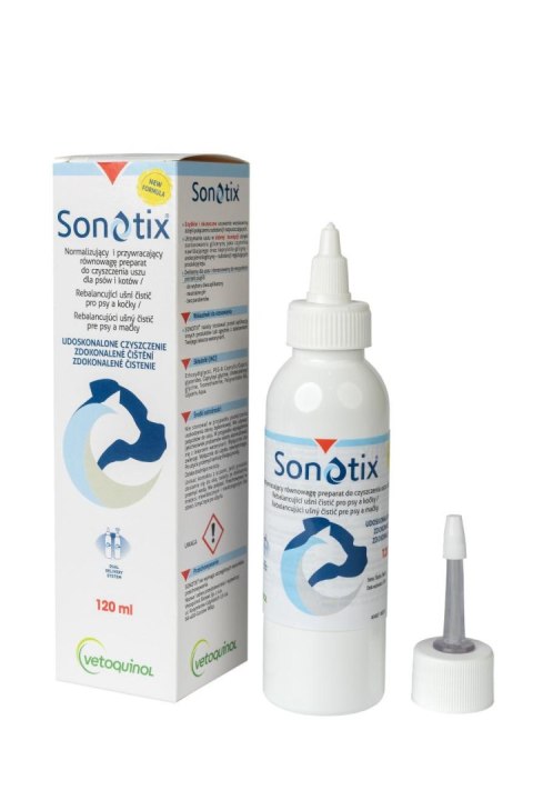 VETOQUINOL Sonotix 120ml Dla Psów i Kotów Vetoquinol