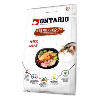 ONTARIO Cat Sterilised 7+ 2kg / Pokarm dla kotów sterylizowanych w wieku powyżej 7 lat (213-10835)