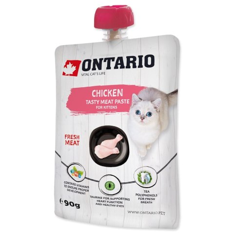 ONTARIO Kitten Chicken Fresh Meat Paste 90g (213-52308)