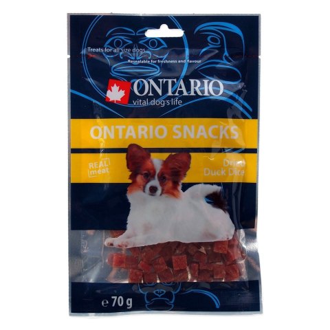 ONTARIO Snack Duck Dice Small dog 70g / Ontario przysmak dla psów suszone kawałki kaczki 70g (214-5117)