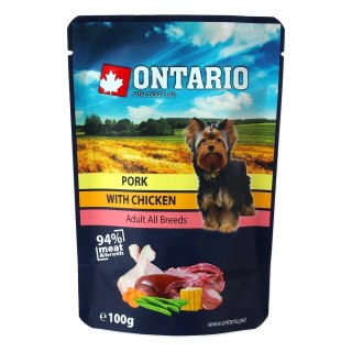 ONTARIO saszetka wieprzowina z Kurczakiem w rosole 100g (214-3062)