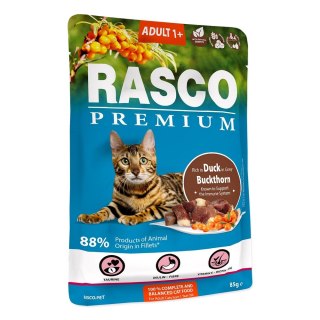 RASCO Premium kaczka z szaklakiem fileciki w sosie 85g saszetka dla kota (1703-13172)
