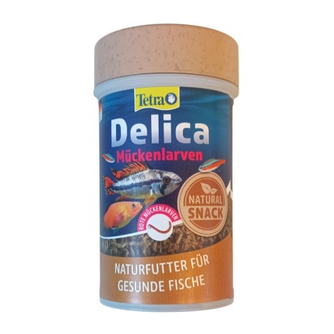 TETRA Delica Bloodworms 100 ml, naturalna przekąska dla ryb akwariowych (T735064)