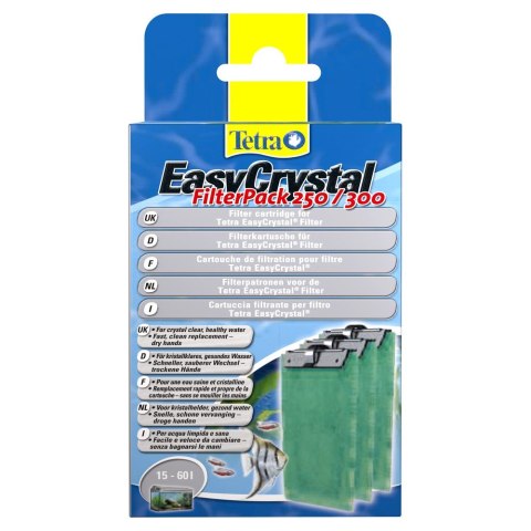 TETRA EasyCrystal Filter Pack 250/300 wkłady włóknina do filtrów (T151581)