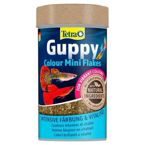 TETRA Guppy Colour 100 ml pokarm płatki dla gupików wzmacniający ubarwienie (T197275)