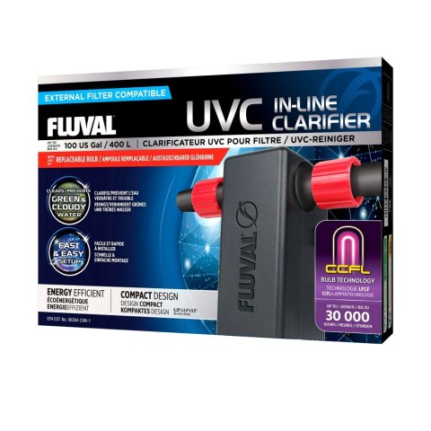 FLUVAL Sterylizator UVC In-Line Clarifier, 16x14x6,5cm, 3W, max. 400L (1981)