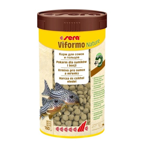 SERA Viformo Nature 250 ml, tabl. - pokarm dla bocji i ryb sumokształtnych (00550)