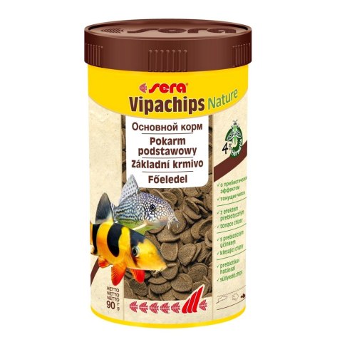 SERA Vipachips Nature 250 ml, chipsy tonące - pokarm podstawowy (00515)