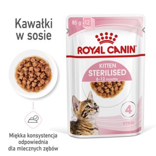 ROYAL CANIN Kitten Sterilised Sauce 12x85g Royal Canin