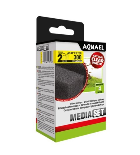 AQUAEL Wkład filtracyjny gąbkowy Asap 300 Standart 2szt AQUA EL