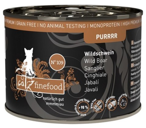 Catz Finefood Pure Dzik (Purrrr N.109) puszka 200g