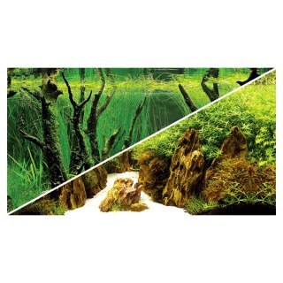 HOBBY Tło do akwarium, Canyon/Woodland 120 x 50 cm (31022)