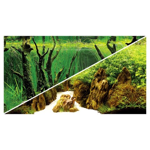 HOBBY Tło do akwarium, Canyon/Woodland 120 x 50 cm (31022)