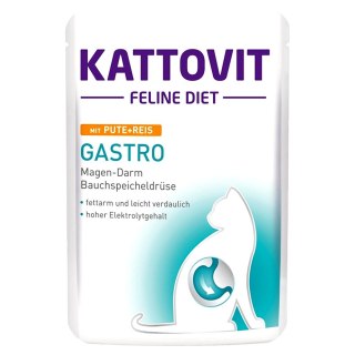 KATTOVIT sasz 85g gastro indyk ryż dieta dla kotów (77235)