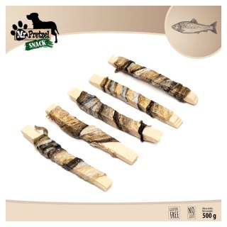 MR. PRETZEL Paski z dorsze ze skóra ryby 500g (MP-4067)