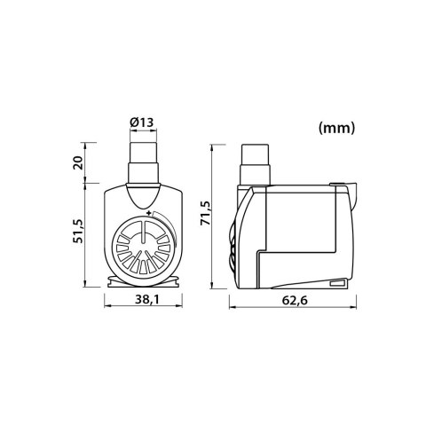 NEWA pompa do akwarium Jet 600, 200-550 l/h, 7W (00.34.061)
