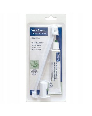 VIRBAC Zestaw stomatologiczny dla psów (pasta + szczoteczka) 70g Virbac