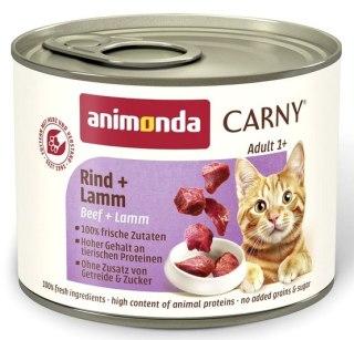 Animonda Carny Adult Wołowina + Jagnięcina puszka 200g