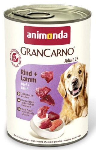 Animonda GranCarno Original Adult Rind Lamm Wołowina + Jagnięcina puszka 400g
