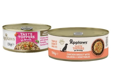 Applaws Dog Taste Toppers puszka z kurczakiem, łososiem i warzywami 156g