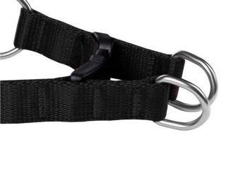 CHABA Szelki taśma regulowane nr 2 - obwód 50cm czarne