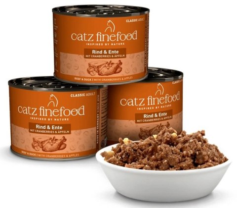 Catz Finefood Classic Wołowina i Kaczka (N.23) puszka 200g