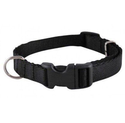 CHABA Obroża taśma regulowana L 20mm czarna