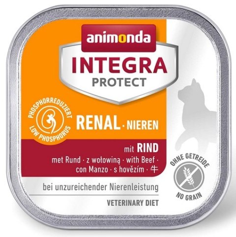 Animonda Integra Protect Renal Nieren dla kota - z wołowiną tacka 100g