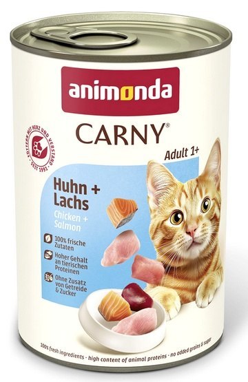 Animonda Carny Adult Kurczak + Łosoś puszka 400g