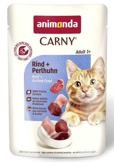 Animonda Carny Adult Wołowina + Perliczka saszetka 85g